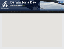 Tablet Screenshot of darwinforaday.org